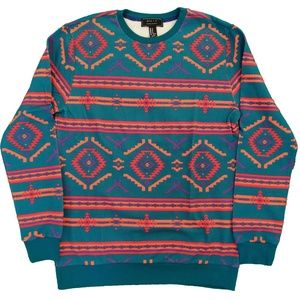 Forever 21 Men Aztec Pattern Pullover Sweatshirt